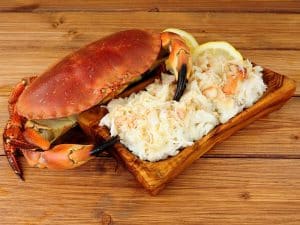 Brown crab meat available to buy online from the Devon Fishmonger-UK Delivery